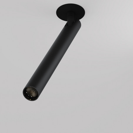 Reflektor sufitowy podtynkowy Focus T LED 3000K 3cm H30cm czarny Maytoni