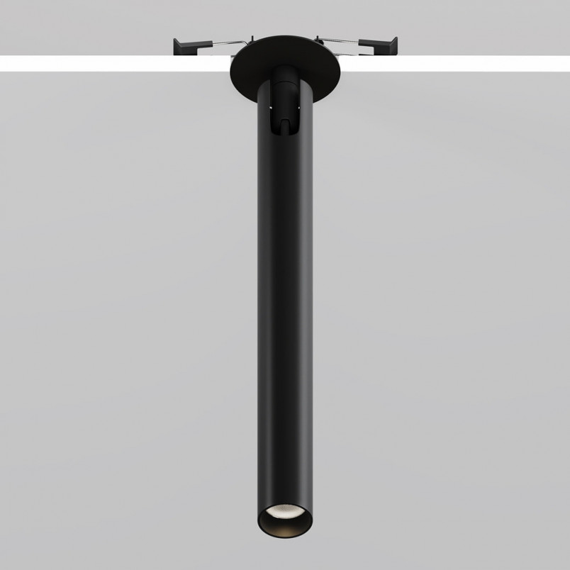 Reflektor sufitowy podtynkowy Focus T LED 3000K 3cm H30cm czarny Maytoni