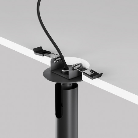 Reflektor sufitowy podtynkowy Focus T LED 3000K 3cm H30cm czarny Maytoni