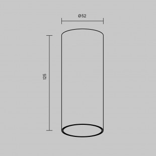 Lampa tuba spot natynkowa ściemniana Focus LED 4000K 5,2cm biała Maytoni