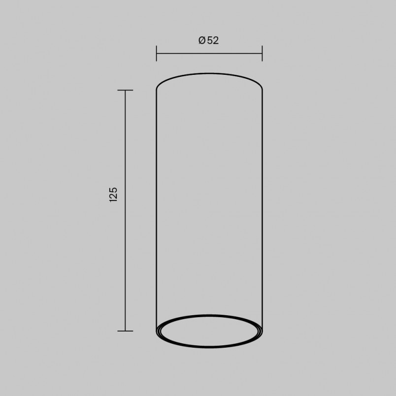 Lampa tuba spot natynkowa ściemniana Focus LED 4000K 5,2cm biała Maytoni