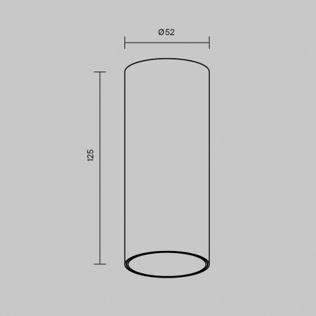 Lampa tuba spot natynkowa ściemniana Focus LED 4000K 5,2cm biała Maytoni