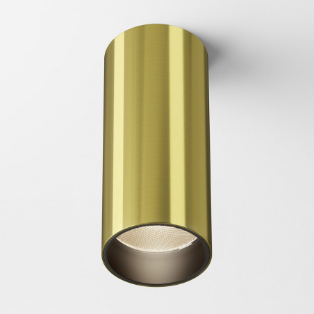 Lampa tuba spot natynkowa Focus LED 3000K 5,2cm mosiężna Maytoni
