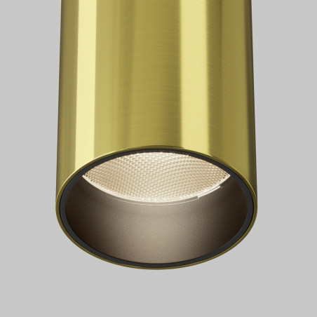 Lampa tuba spot natynkowa Focus LED 3000K 5,2cm mosiężna Maytoni