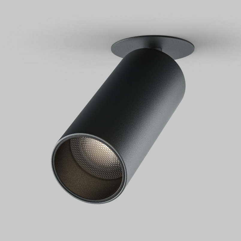 Reflektor spot podtynkowy Focus LED 4000K 5,2cm czarny Maytoni