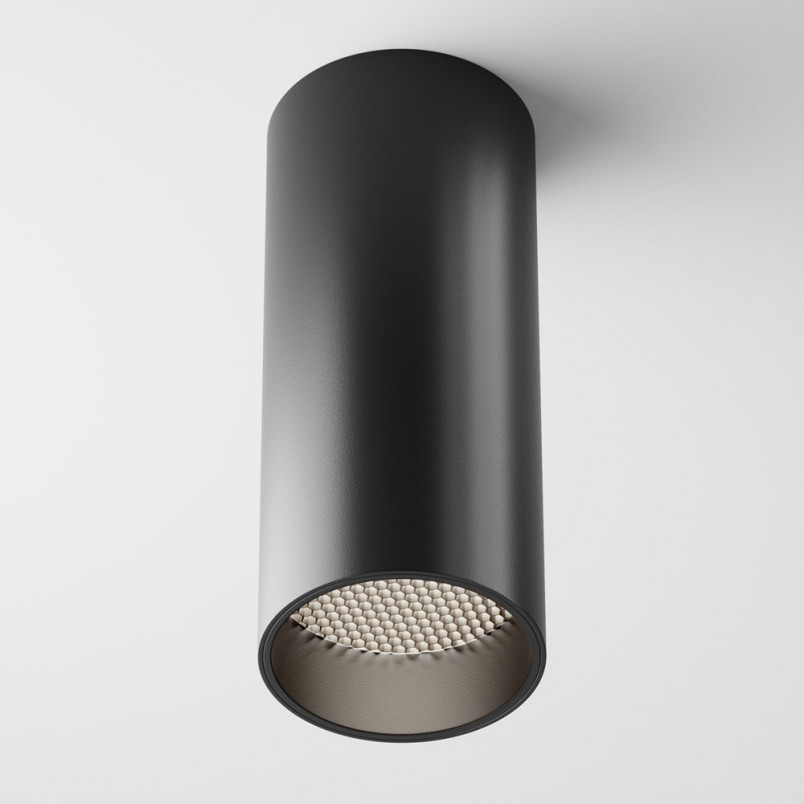 Lampa tuba spot natynkowa ściemniana Focus LED 4000K 5,2cm czarna Maytoni