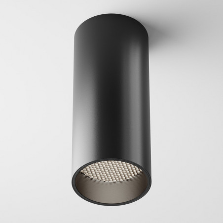 Lampa tuba spot natynkowa ściemniana Focus LED 4000K 5,2cm czarna Maytoni