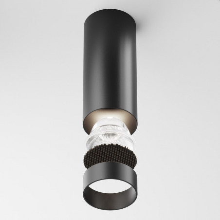 Lampa tuba spot natynkowa ściemniana Focus LED 4000K 5,2cm czarna Maytoni