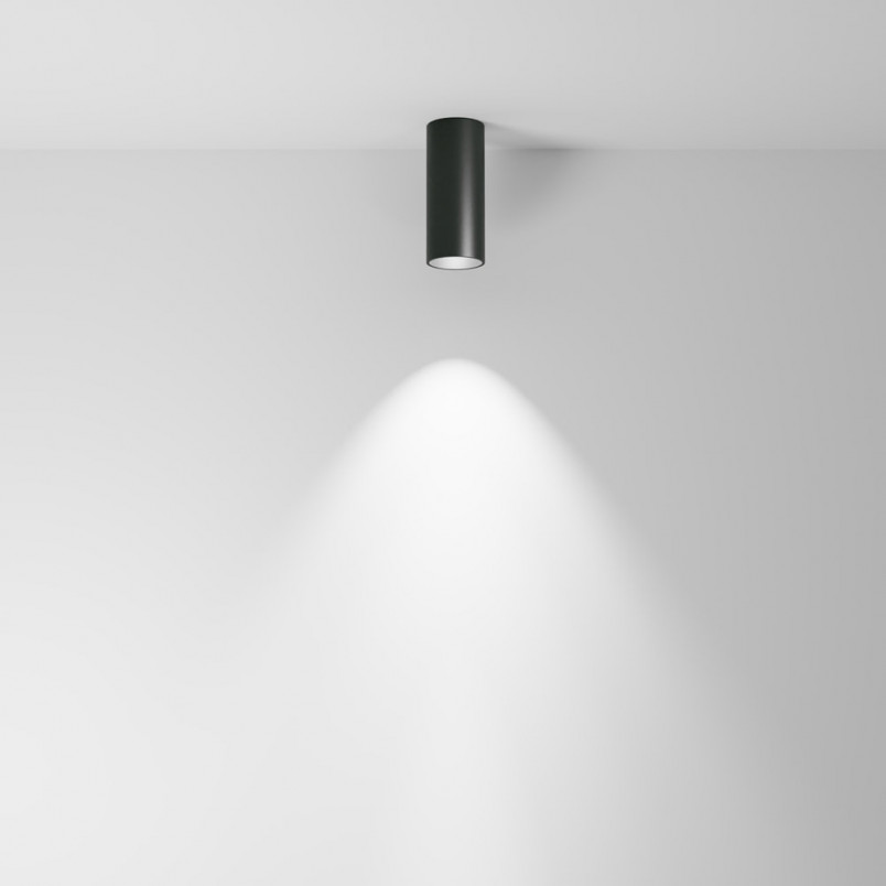 Lampa tuba spot natynkowa ściemniana Focus LED 4000K 5,2cm czarna Maytoni