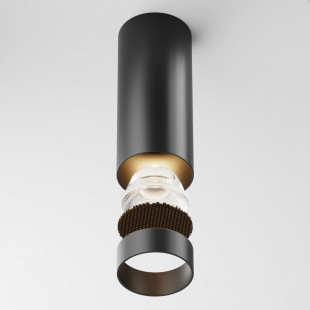Lampa tuba spot natynkowa Focus LED 3000K 5,2cm czarna Maytoni