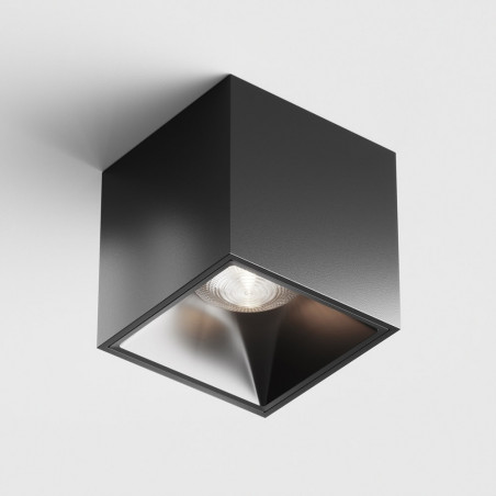 Lampa kwadratowa spot ściemniana Alfa LED 4000K 7x7cm czarna Maytoni