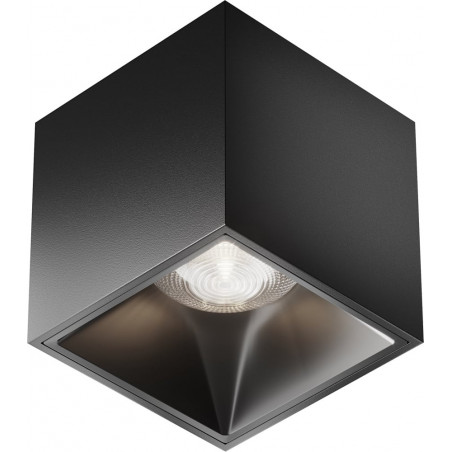 Lampa kwadratowa spot ściemniana Alfa LED 4000K 7x7cm czarna Maytoni