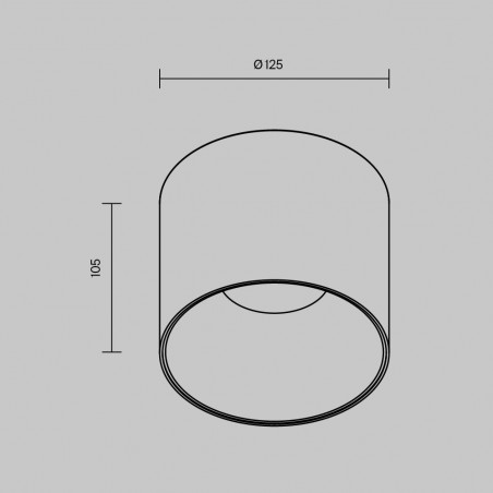 Lampa spot tuba Alfa LED 3000K 12,5cm biała Maytoni