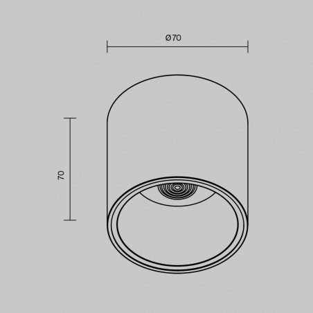 Lampa spot tuba Alfa LED 4000K 7cm biała Maytoni