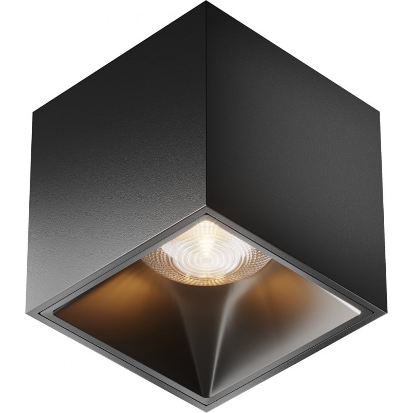 Lampa kwadratowa spot Alfa LED 3000K 7x7cm czarna Maytoni