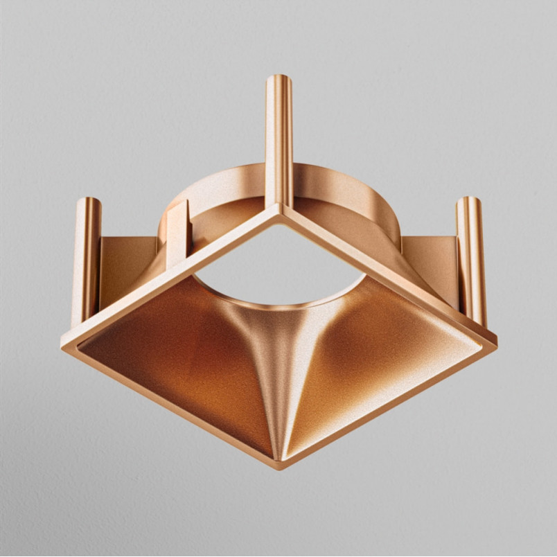 Ramka dekoracyjna do lamp Alfa LED 6,8x,6,8cm matowe złoto Maytoni