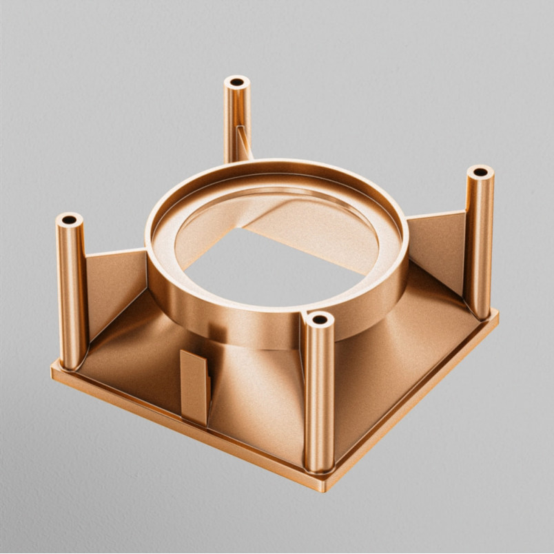 Ramka dekoracyjna do lamp Alfa LED 6,8x,6,8cm matowe złoto Maytoni