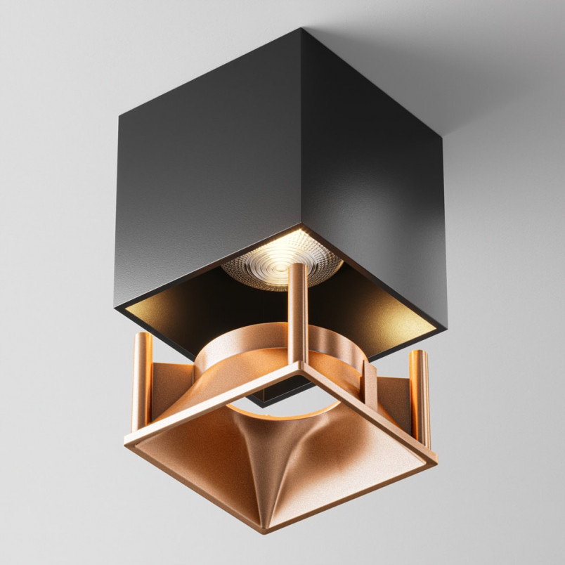 Ramka dekoracyjna do lamp Alfa LED 6,8x,6,8cm matowe złoto Maytoni