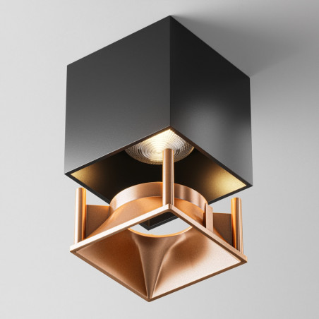 Ramka dekoracyjna do lamp Alfa LED 6,8x,6,8cm matowe złoto Maytoni