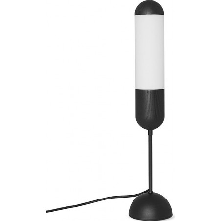 Lampa na szafkę nocną Funsui czarno-biała Ummo