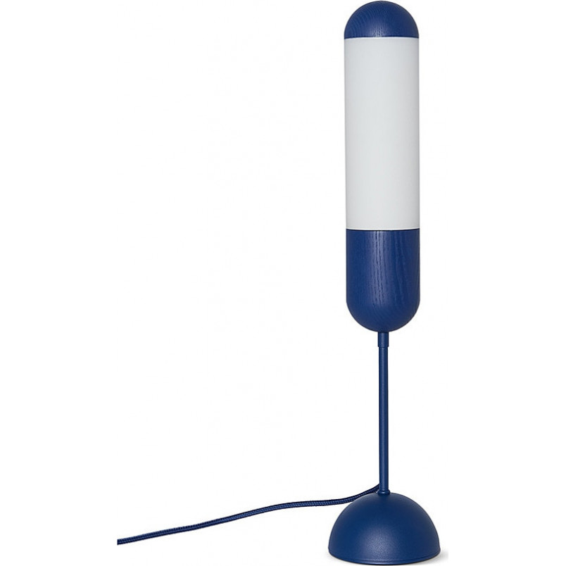 Lampa na szafkę nocną Funsui granatowo-biała Ummo