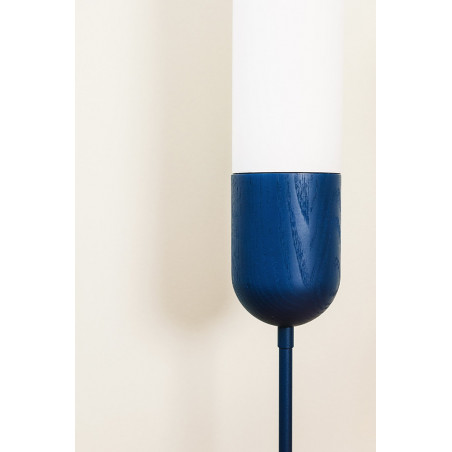 Lampa na szafkę nocną Funsui granatowo-biała Ummo