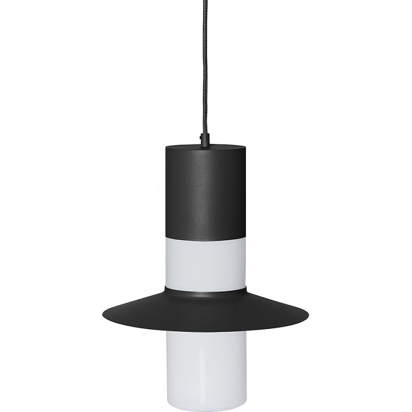 Lampa wisząca retro Caponio 28cm czarna Ummo