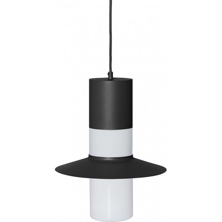 Lampa wisząca retro Caponio 28cm czarna Ummo