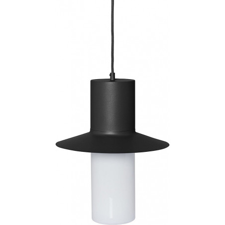 Lampa wisząca retro Caponio 28cm czarna Ummo
