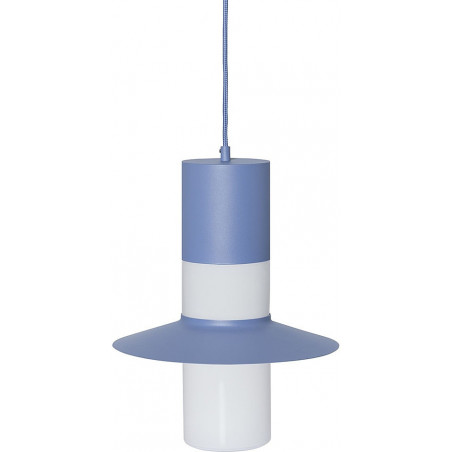 Lampa wisząca retro Caponio 28cm niebieska Ummo