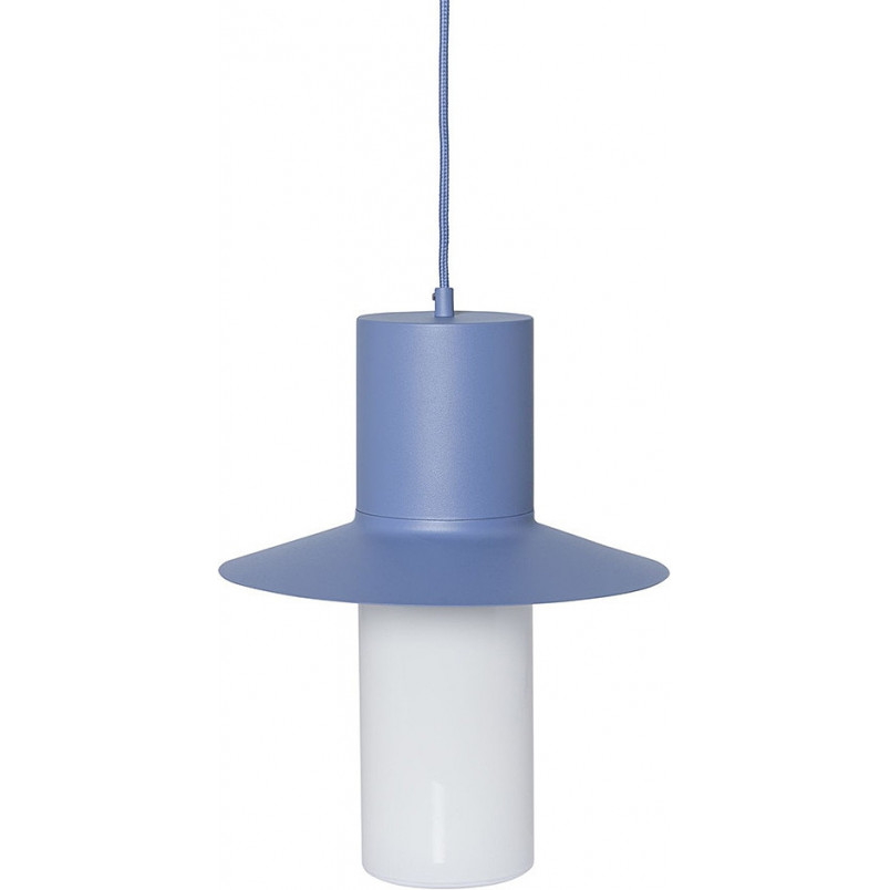Lampa wisząca retro Caponio 28cm niebieska Ummo