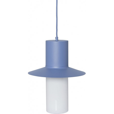 Lampa wisząca retro Caponio 28cm niebieska Ummo