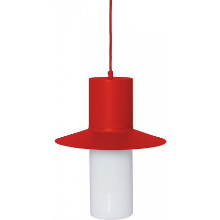 Lampa wisząca retro Caponio 28cm czerwonopomarańczowa Ummo