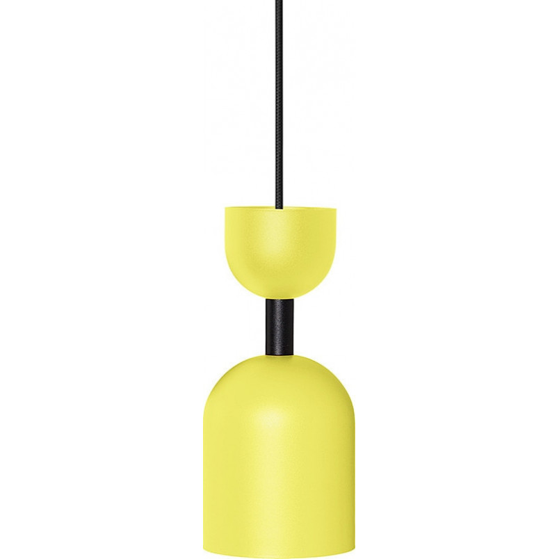 Lampa wisząca Supuru 11cm żółta z czarną rurką Ummo