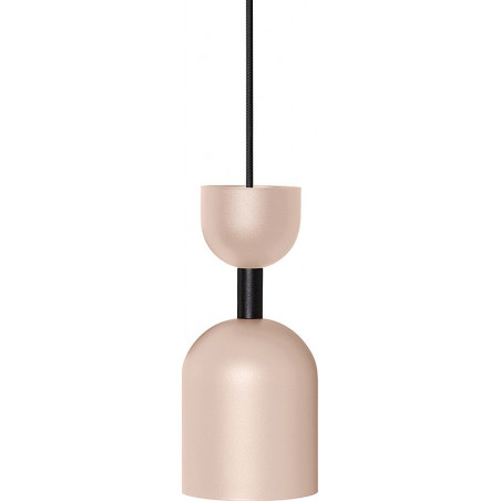 Lampa wisząca Supuru 11cm beżowa z czarną rurką Ummo