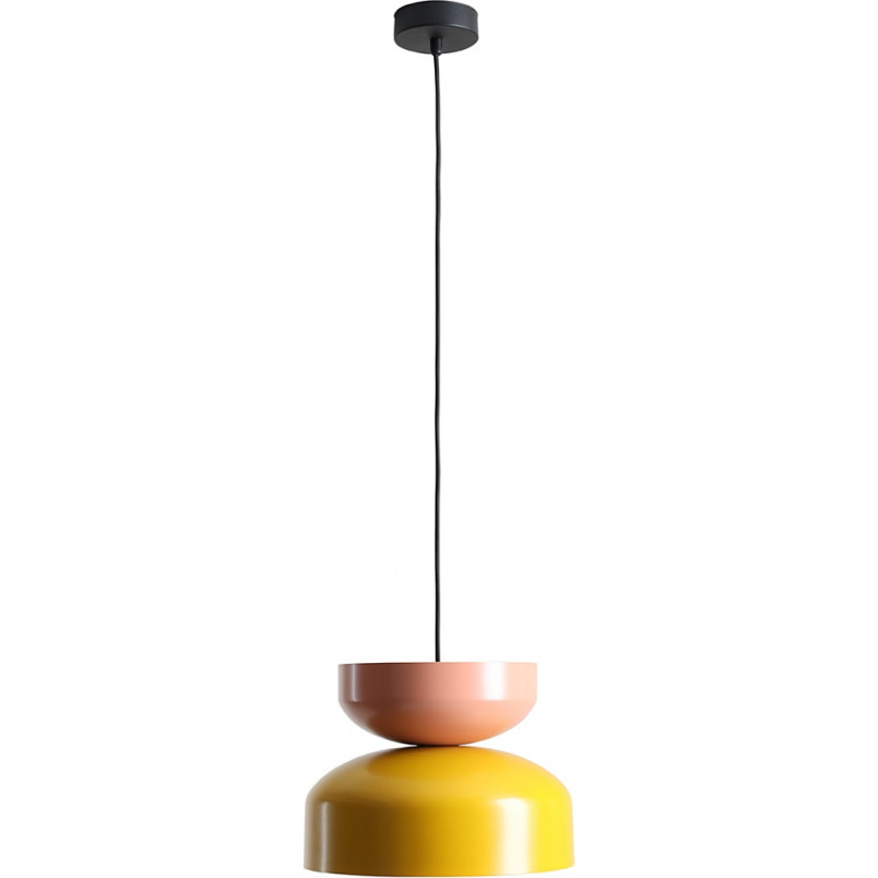 Lampa wisząca Tula 30cm mustard / coral Aldex