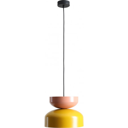 Lampa wisząca Tula 30cm mustard / coral Aldex