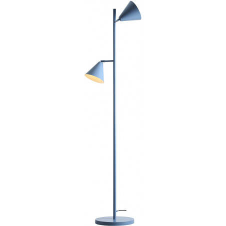 Lampa podłogowa 2 punktowa Form niebieska Aldex
