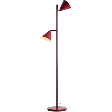 Lampa podłogowa 2 punktowa Form bordowa Aldex