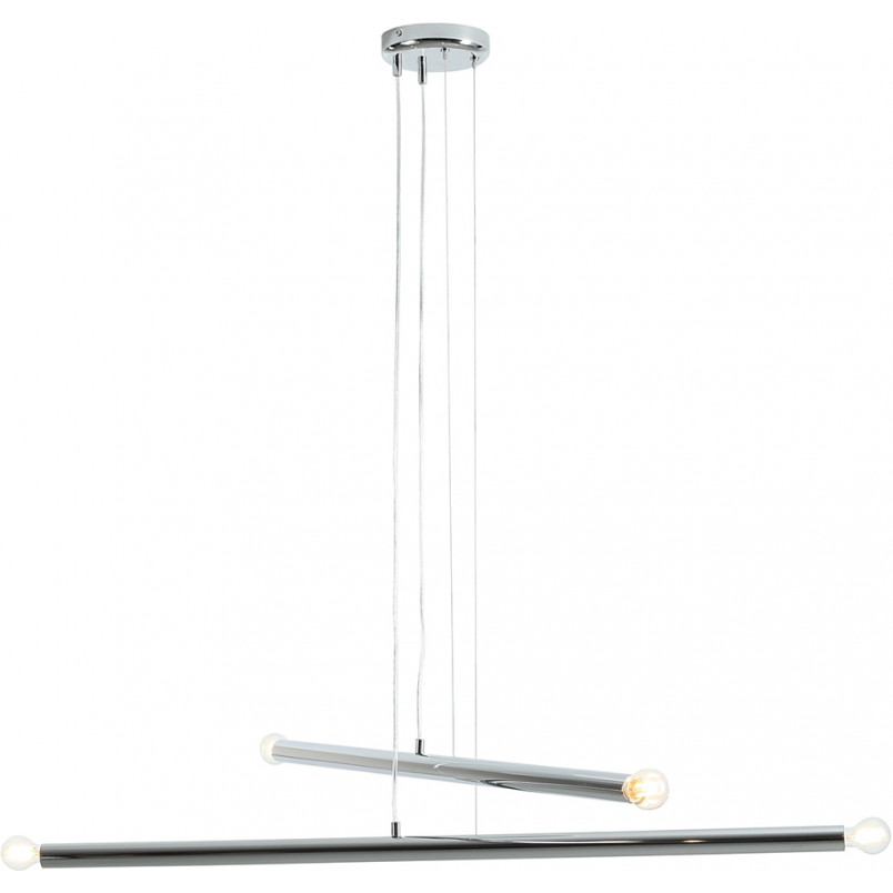 Lampa glamour wiszące tuby Tubo IV 100cm chromowana Aldex