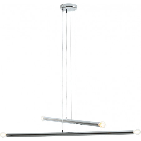 Lampa glamour wiszące tuby Tubo IV 100cm chromowana Aldex