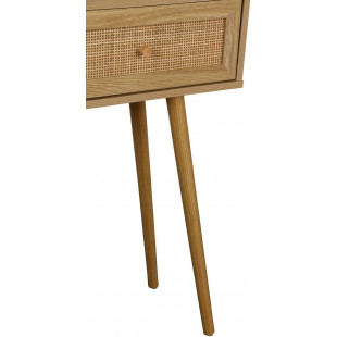 Konsola boho z szufladami Ballo 100x29cm odcienie dębu Intesi