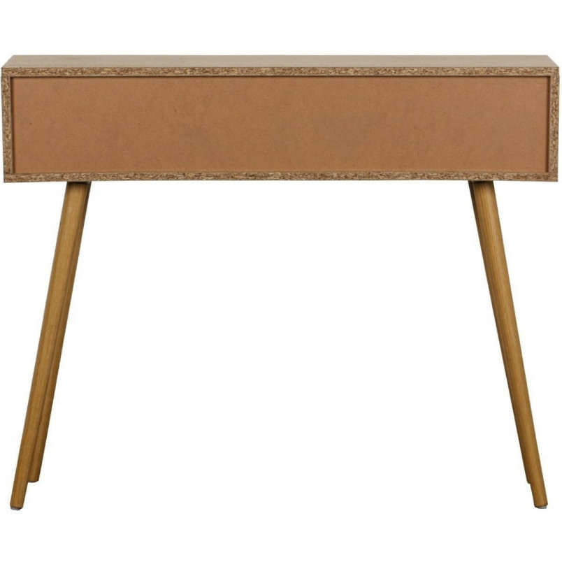 Konsola boho z szufladami Ballo 100x29cm odcienie dębu Intesi
