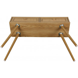 Konsola boho z szufladami Ballo 100x29cm odcienie dębu Intesi