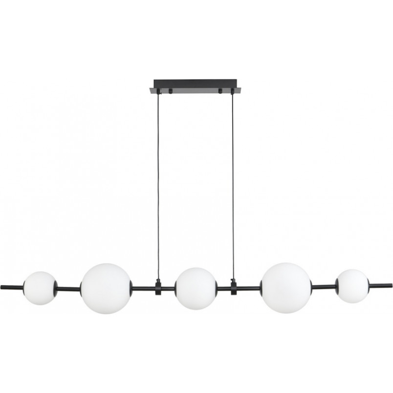 Lampa wisząca szklana podłużna Mila LED 140cm biało-czarna Step Into Design Lampa wisząca szklana podłużna Mila LED 140cm biało-czarna Step Into Design