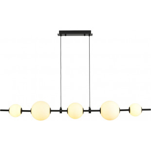 Lampa wisząca szklana podłużna Mila LED 140cm biało-czarna Step Into Design