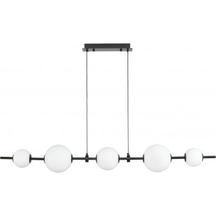 Lampa wisząca szklana podłużna Mila LED 140cm biało-czarna Step Into Design