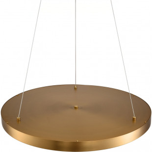 Lampa wisząca okrągła glamour Alchemy LED 60cm złoty / alabaster Step Into Design