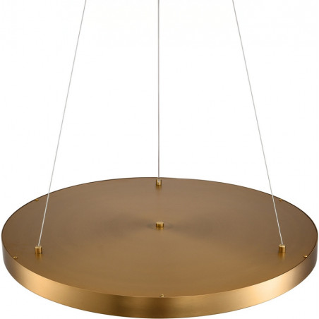 Lampa wisząca okrągła glamour Alchemy LED 60cm złoty / alabaster Step Into Design