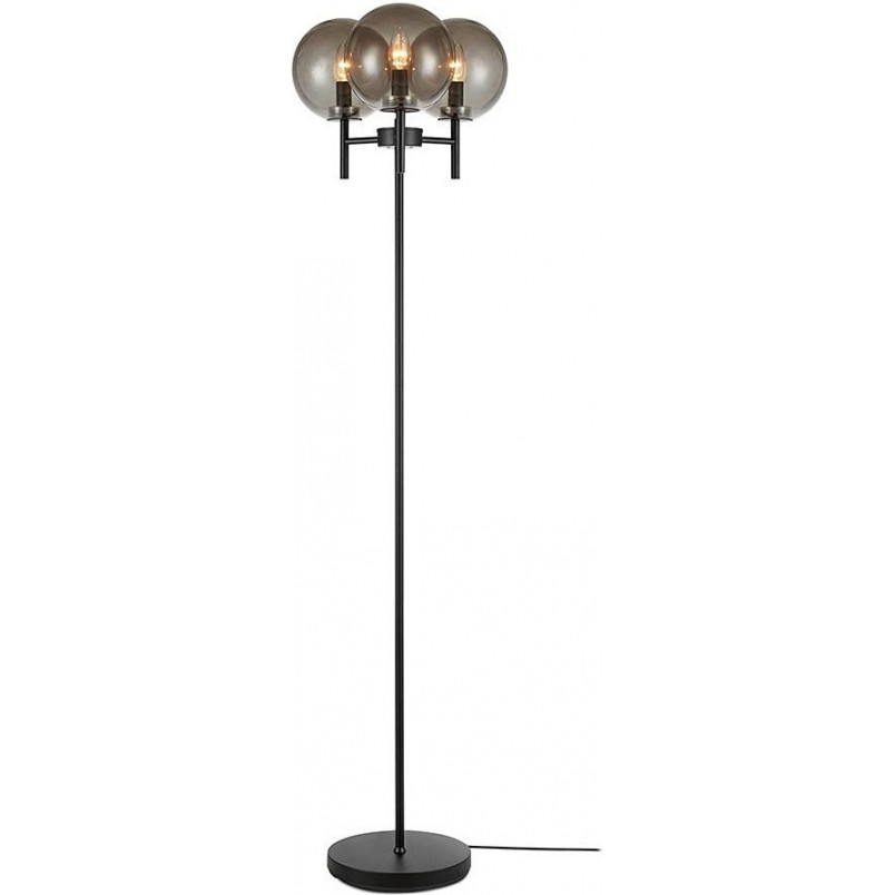 Lampa podłogowa szklane kule Crown Dymiony/Czarny marki Markslojd